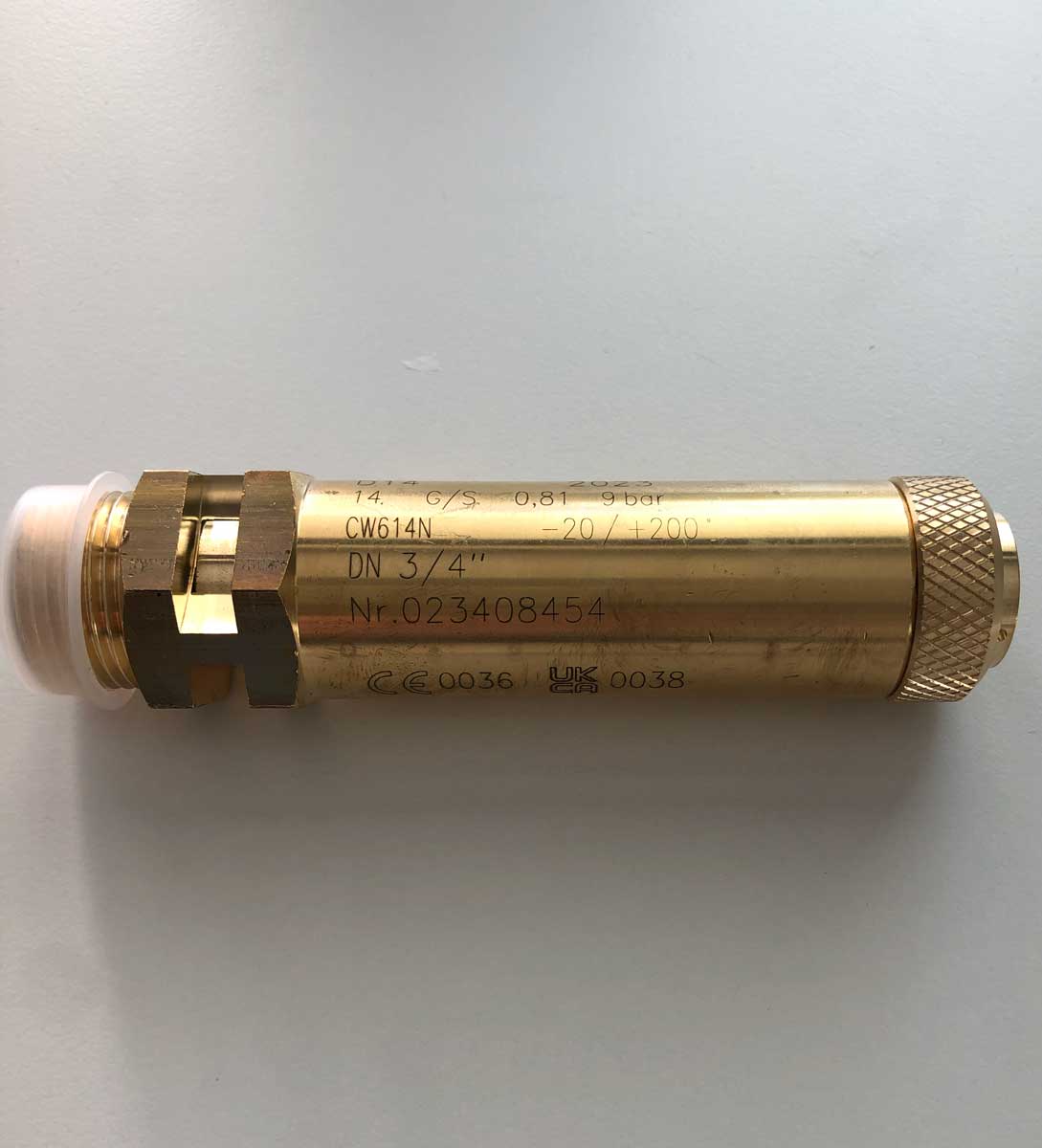 NUOVA D14 G 3/4" 9,0 BAR Viton , -20...+200, max. 15,4 m3/min