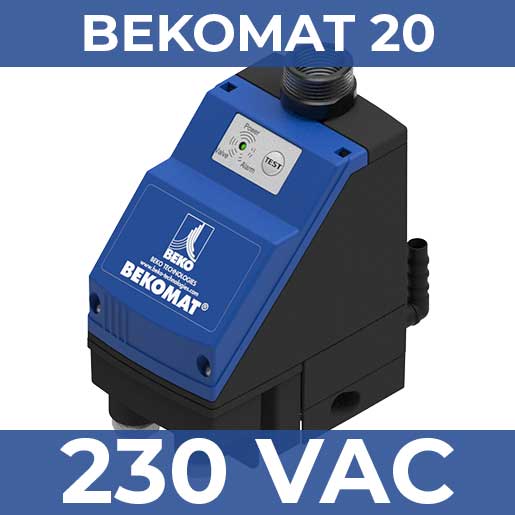 BEKOMAT 20 elektroninen lauhteenpoistin, 230 VAC, 0,8–16 bar(g), 1,03 l/h